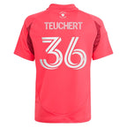 Cedric Teuchert St. Louis City SC adidas Youth 2025 Forever CITY Red Replica Player Jersey - Pink