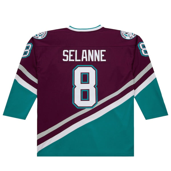 Teemu Selanne Anaheim Ducks 1996-97 Power Play Jersey - Purple/White