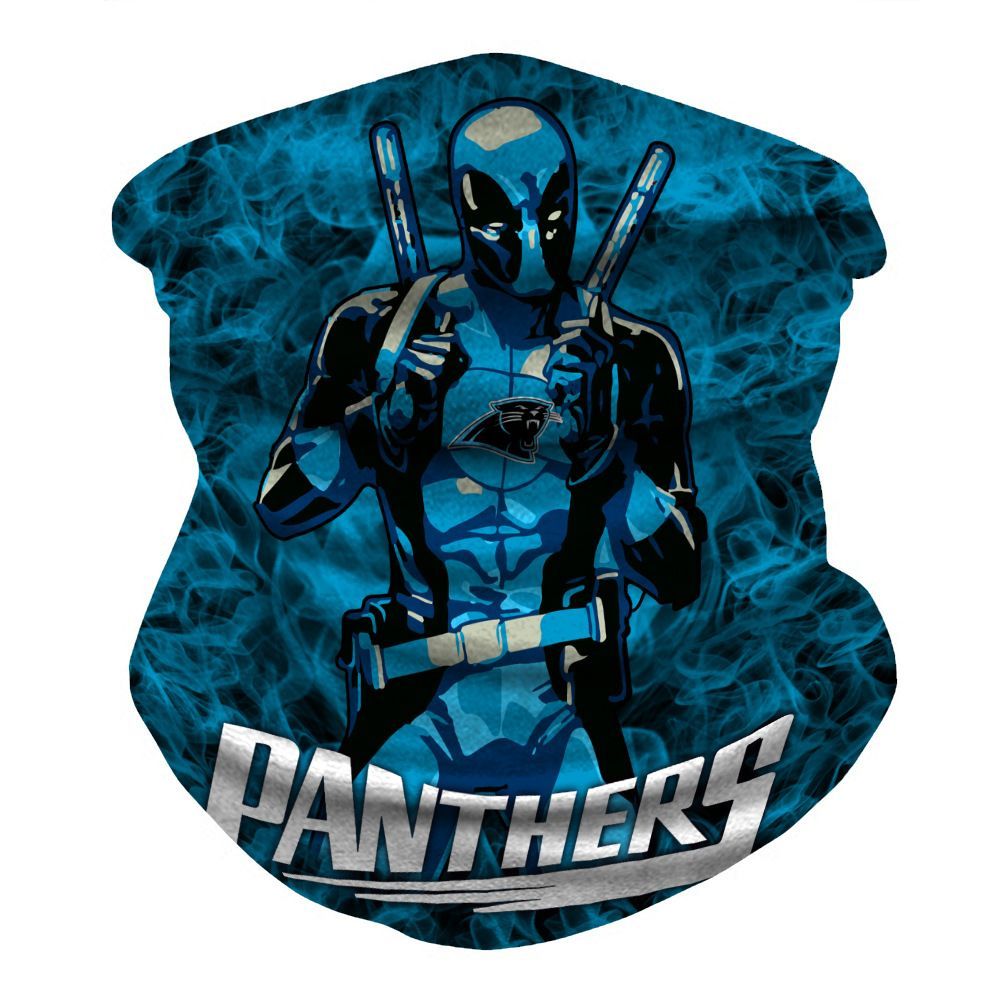 CAROLINA PANTHERS & DEADPOOL FACE MASK BANDANAS