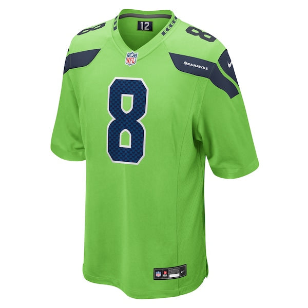 Coby Bryant Seattle Seahawks Nike  Game Jersey - Neon Green/Navy
