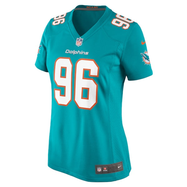 Brandon Pili Miami Dolphins Nike Women's  Game Jersey -  Aqua