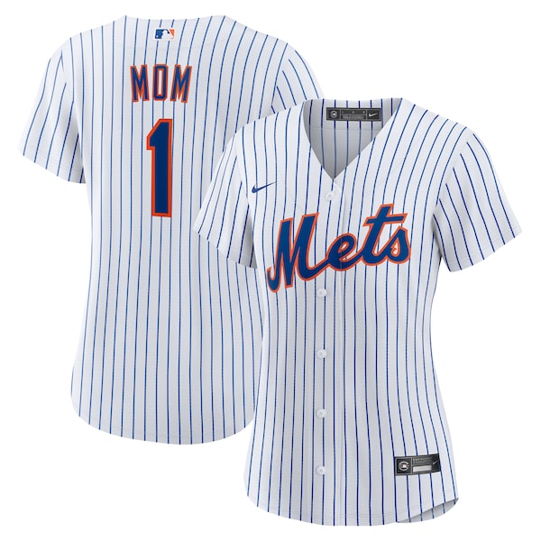New York Mets Nike Women's #1 Mom Home Replica Jersey - White