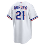 Jake Burger Texas Rangers Nike Home Replica Jersey - White
