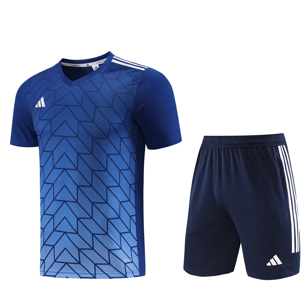 Adidas Short Sleeve Training Jersey Set - AD05- Dark Blue
