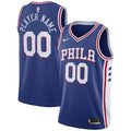 Philadelphia 76ers Nike Swingman Custom Jersey Blue - Icon Edition