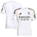 Los Merengues adidas Youth 2025/26 Home Replica Jersey - White/Blue