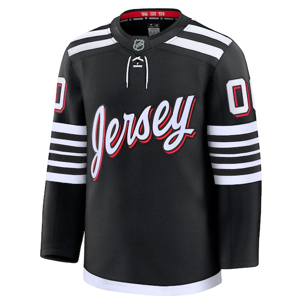 New Jersey Devils  Alternate Premium Custom Jersey - Black/Red/White