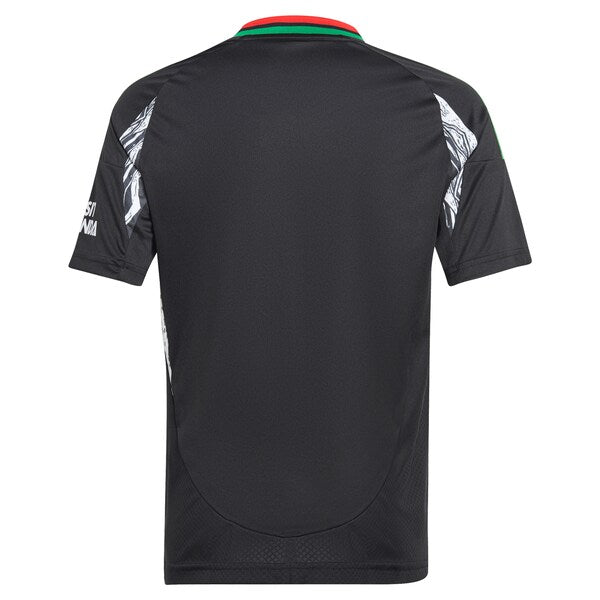 Arsenal adidas Youth 2024/25 Away Replica Jersey - Black