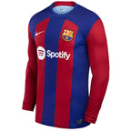 Gavi Barcelona Nike 2023/24 Home Stadium Replica Long Sleeve Player Jersey - Royal