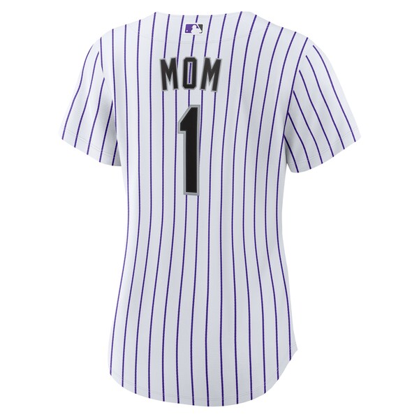 Colorado Rockies Nike Women's #1 Mom Home Replica Jersey - White