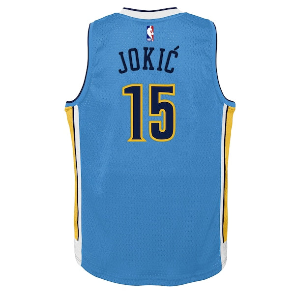 Nikola Jokic Denver Nuggets  Youth 2016/17 Hardwood Classics Swingman Jersey - Light Blue