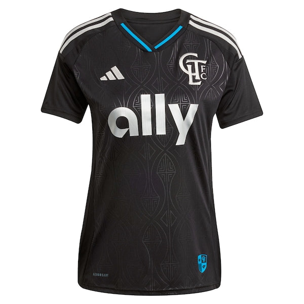 Patrick Agyemang Charlotte FC adidas Women's 2025 Fortress Kit Replica Player Jersey - Black
