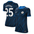 Moisés Caicedo Chelsea Nike Women's 2023/24 Away Stadium Replica Player Jersey - Navy/Blue