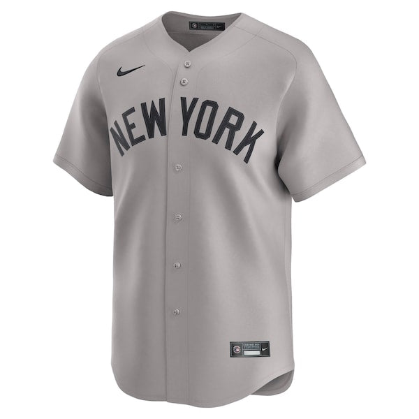 New York Yankees Nike Away Limited Jersey - Gray/White
