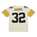 Franco Harris Pittsburgh Steelers Chainstitch Legacy Jersey - Cream