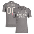 Los Merengues adidas Originals 2024/25 Third Authentic Custom Jersey - Charcoal