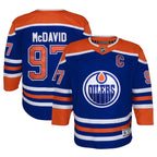 Connor McDavid Edmonton Oilers Youth Home Premier Player Jersey - Royal/Navy