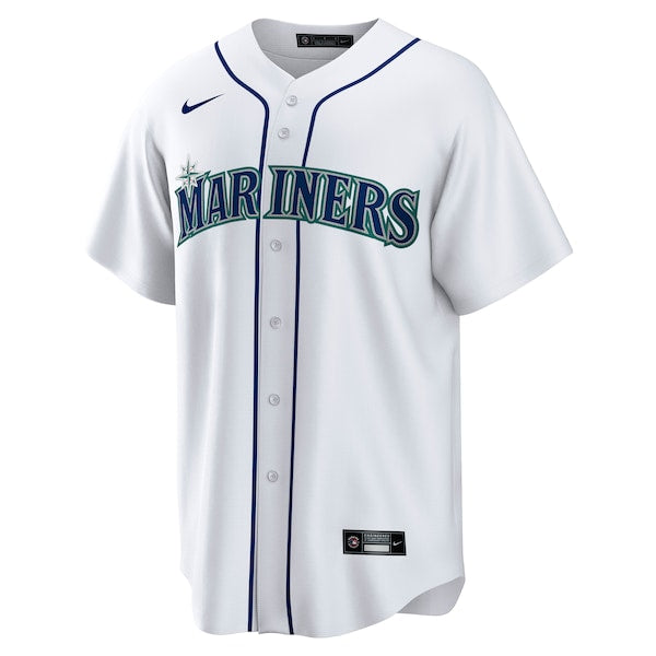 Men's Seattle Mariners Cal Raleigh Nike White Home Replica Player Jersey
