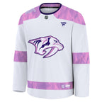 Nashville Predators  2024 Hockey Fights Cancer Practice Jersey - White