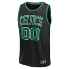 Boston Celtics  Youth Custom Fast Break Jersey - Black - Statement Edition/Kelly Green/White