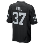 Tyler Hall Las Vegas Raiders Nike Team Game Jersey -  Black