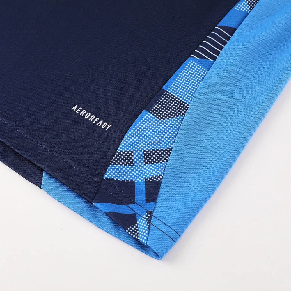 Adidas Short Sleeve Training Jersey Set - AD08- Black/Blue