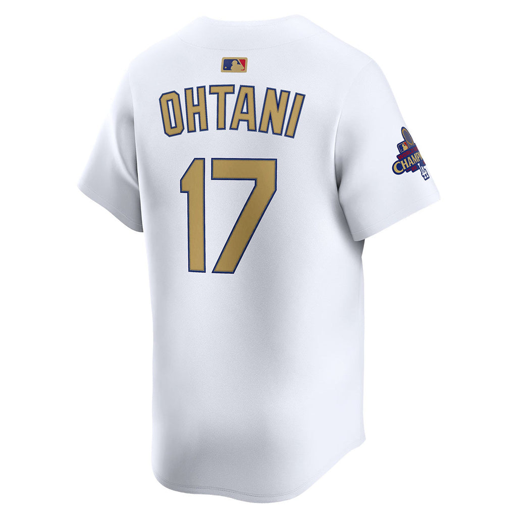 Shohei Ohtani Los Angeles Dodgers Nike 2025 Gold World Series Champions Limited Jersey - White