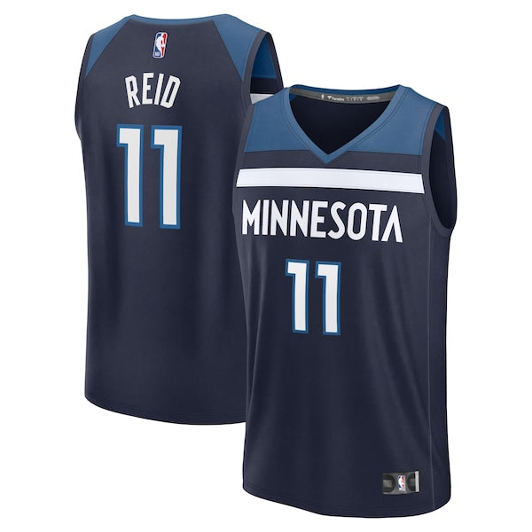 Naz Reid Minnesota Timberwolves  Fast Break Replica Player Jersey - Icon Edition - Navy