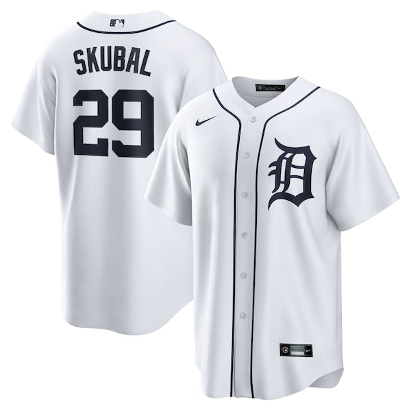 Tarik Skubal Detroit Tigers Nike Home Replica Jersey - White/Gray