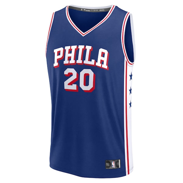 Jared McCain Philadelphia 76ers  2024 NBA Draft Fast Break Player Jersey - Icon Edition - Royal