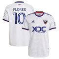 Edison Flores D.C. United adidas 2022 The Marble Authentic Player Jersey - White
