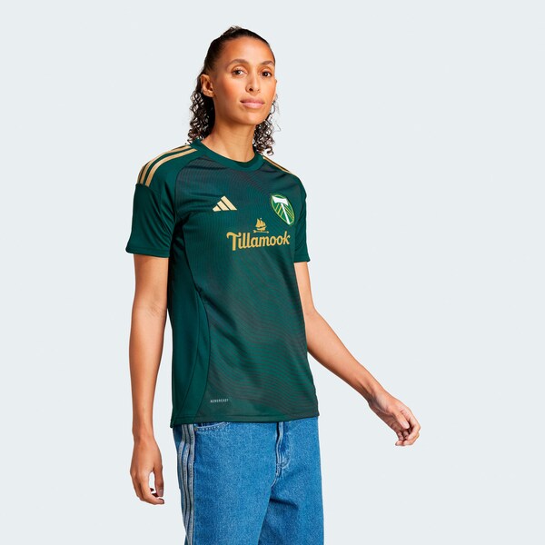 Portland Timbers adidas Women's 2025 Forever Green & Gold Replica Jersey - Green