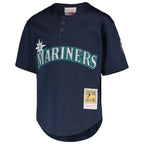 Ichiro Suzuki Seattle Mariners Youth Cooperstown Collection Mesh Batting Practice Jersey - Navy