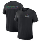 Los Angeles Chargers Nike 2025 NFL Crucial Catch Tri-Blend Dri-FIT T-Shirt - Black
