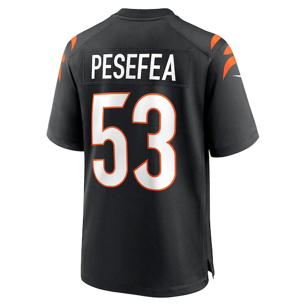 TJ Pesefea Cincinnati Bengals Nike Team Game Jersey -  Black