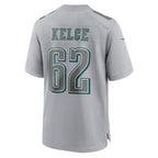 Jason Kelce Philadelphia Eagles Nike Super Bowl LVII Patch Atmosphere Fashion Game Jersey - Gray