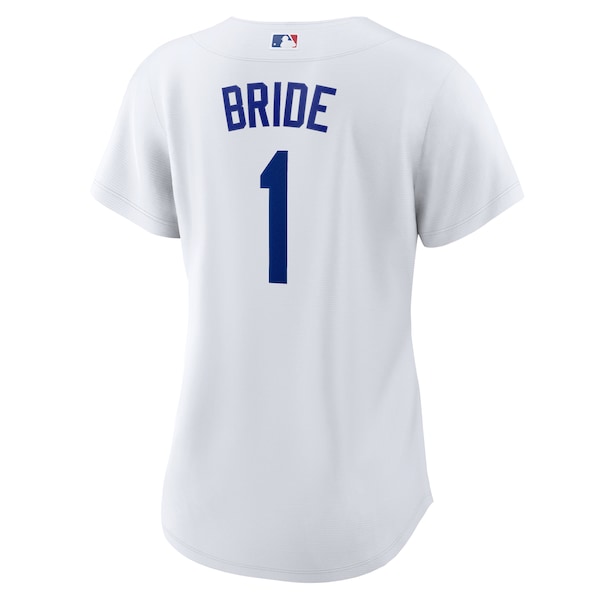 Los Angeles Dodgers Nike Women's #1 Bride Home Replica Jersey - White