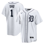 Detroit Tigers Nike #1 Dad Home Replica Jersey - White