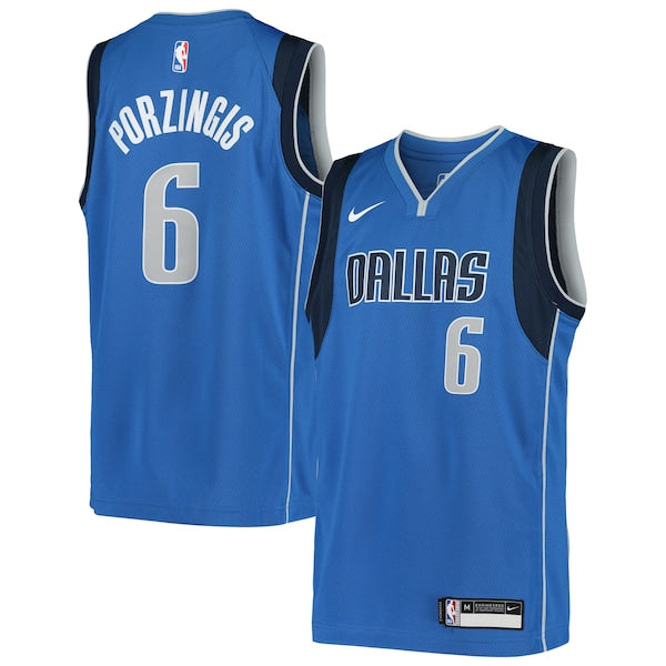 Kristaps Porzingis Dallas Mavericks Nike Youth Swingman Jersey - Icon Edition - Blue
