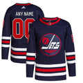 Winnipeg Jets adidas  Alternate 2021/22 Primegreen Authentic Custom Jersey - Navy