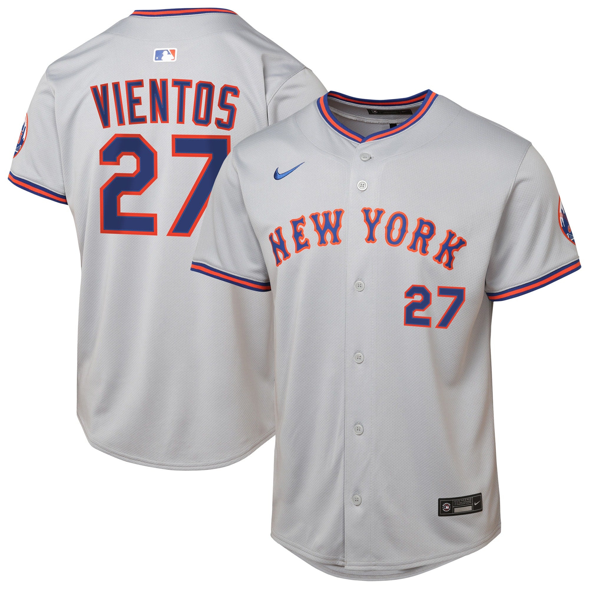 Mark Vientos New York Mets Nike Youth Alternate 2 Limited Jersey – Royal/Gray