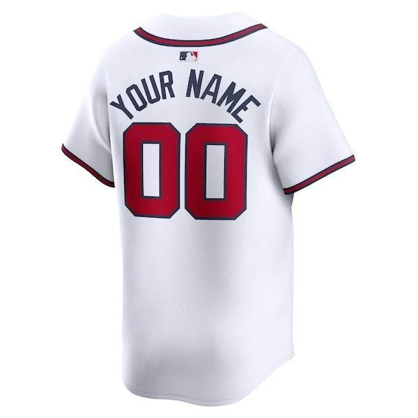 Atlanta Braves Nike Home Limited Custom Jersey - White