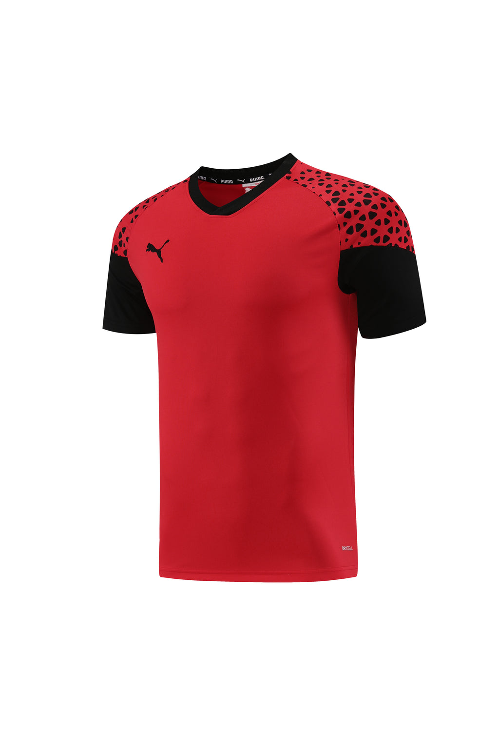 Puma Short Sleeve Training Jersey Set-PD02- Red/Black