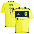 Tyler Boyd Nashville SC adidas Youth 2024 The 615 Kit Replica Player Jersey - Yellow/Black