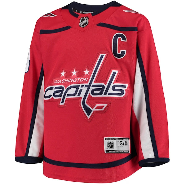 Alexander Ovechkin Washington Capitals Youth Home Premier Player Jersey - Red/Navy