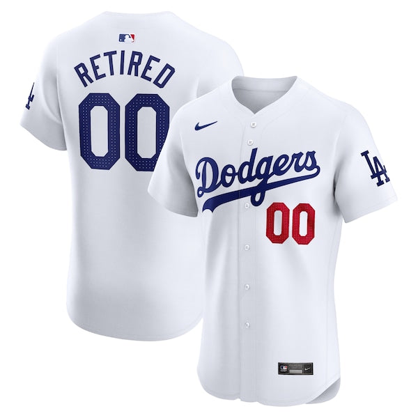 Los Angeles Dodgers Nike Home Elite Pick-A-Player Retired Roster Jersey - White