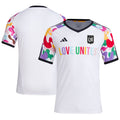 LAFC adidas 2023 Pride Pre-Match Top - White
