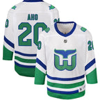 Sebastian Aho Carolina Hurricanes Youth Whalers Replica Jersey - White