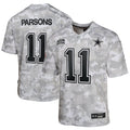 Micah Parsons Dallas Cowboys Nike Youth 2024 Salute to Service Game Jersey - Arctic Camo