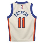 Jalen Brunson New York Knicks Nike Preschool 2025/26 City Edition Swingman Jersey - Cream